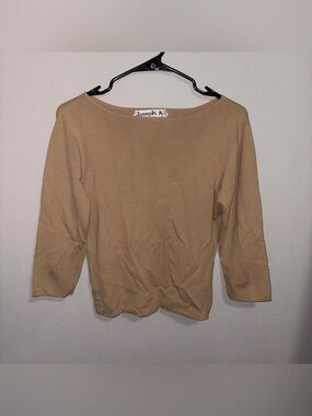 Joseph A. high quality viscose tan blouse top
